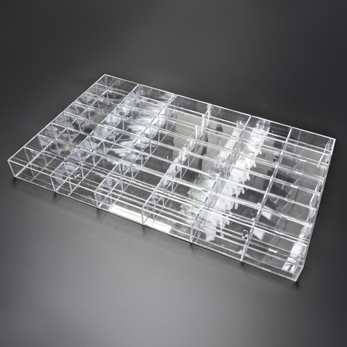 gablota z plexi na hot wheels 48 miejsc plecy lustro srebrne z boku