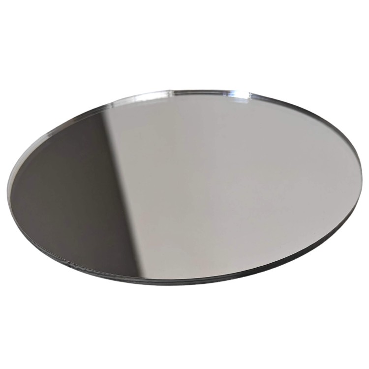 Elipsa Z Plexi Lustro Srebrne