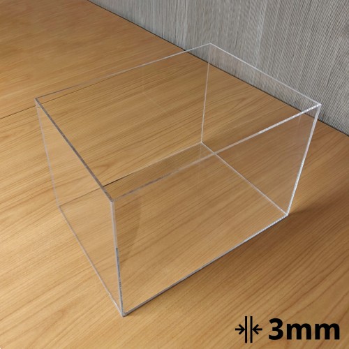kubik z plexi bezbarwnej 3mm na wymiar pudełko z pleksi