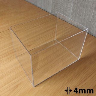 kubik z plexi bezbarwnej 4mm na wymiar pudełko z pleksi