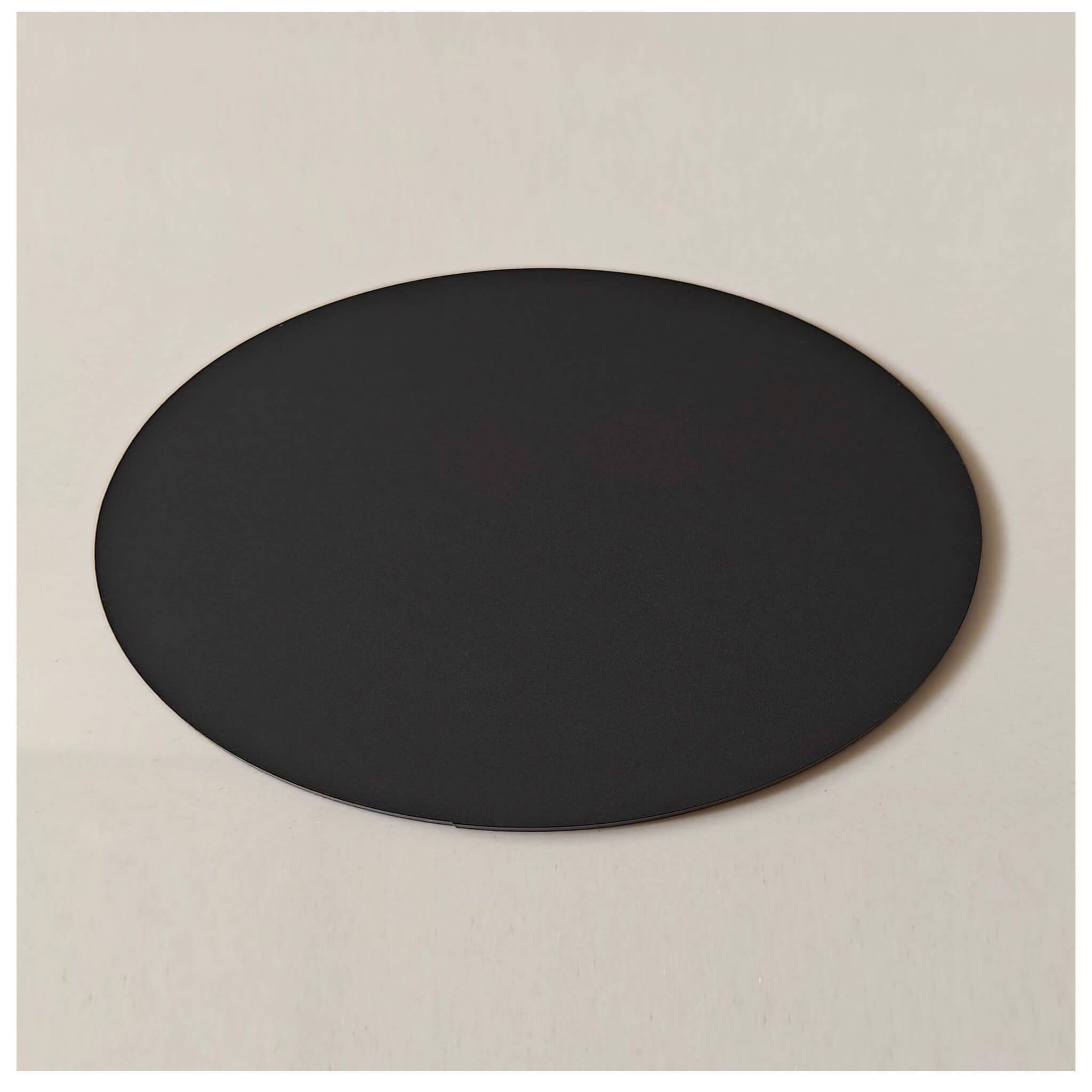 Elipsa Z Plexi Czarnej Matowej 8mm Cięta Laserem Na Wymiar