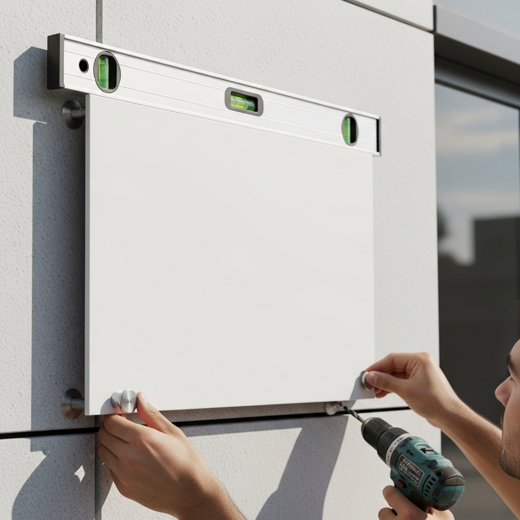 Montaż szyldu Warszawa i okolice